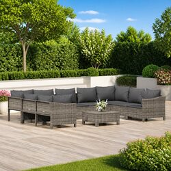 Transform Your Space with This 10-Piece Outdoor Lounge Set