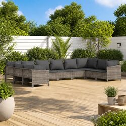 Transform Your Outdoor Space with a 10-Piece Lounge Set
