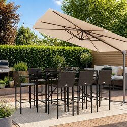 Elevate Your Outdoor Living with This 9-Piece Bar Set