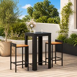 Elevate Your Outdoor Space with This 3 Piece Garden Bar Set