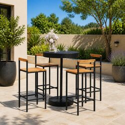 Enhance Your Patio with a 5-Piece Garden Bar Set