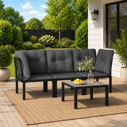 Upgrade Your Outdoor Space with 4 Piece Lounge Set