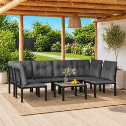 Enhance Your Outdoor Space with 7 Piece Garden Lounge Set