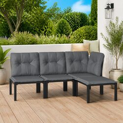 Elevate Your Outdoor Space with 4-Piece Lounge Set