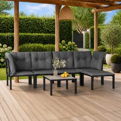 Transform Your Outdoor Space with this Stylish 6 Piece Lounge Set