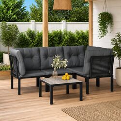 Enhance Your Outdoor Space with 5 Piece Lounge Set