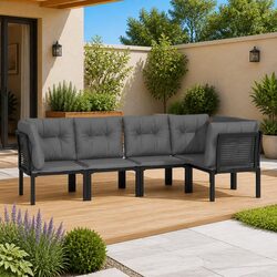 Stylish 5 Piece Garden Lounge Set for Relaxation