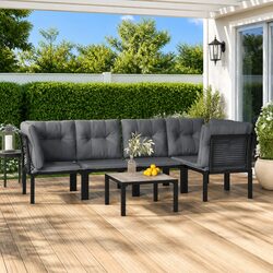 Elevate Your Outdoor Space with 6-Piece Lounge Set