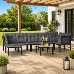 Enhance Your Outdoor Space: 8 Piece Lounge Set