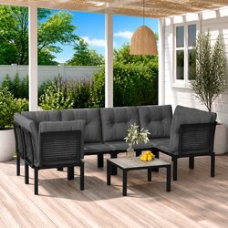 Outdoor 7-Piece Lounge Furniture Set for Relaxation