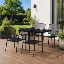 Outdoor Dining Set 5-Piece Anthracite Patio Furniture
