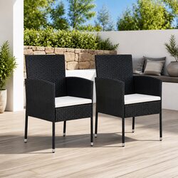 Enhance Your Outdoor Space with 2 Cushioned Garden Chairs