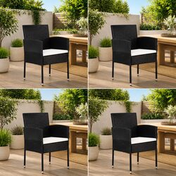 Enhance Your Outdoor Space with Black Garden Chairs Set