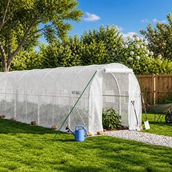 8x2x2m White Greenhouse for Outdoor Gardening