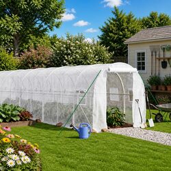 White Garden Greenhouse to Enhance Your Outdoor Space