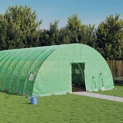 Enrich Your Garden with a 120m² Green Steel Greenhouse