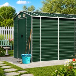 Green Garden Shed 191x810x198 cm