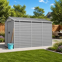 Galvanised Steel Shed