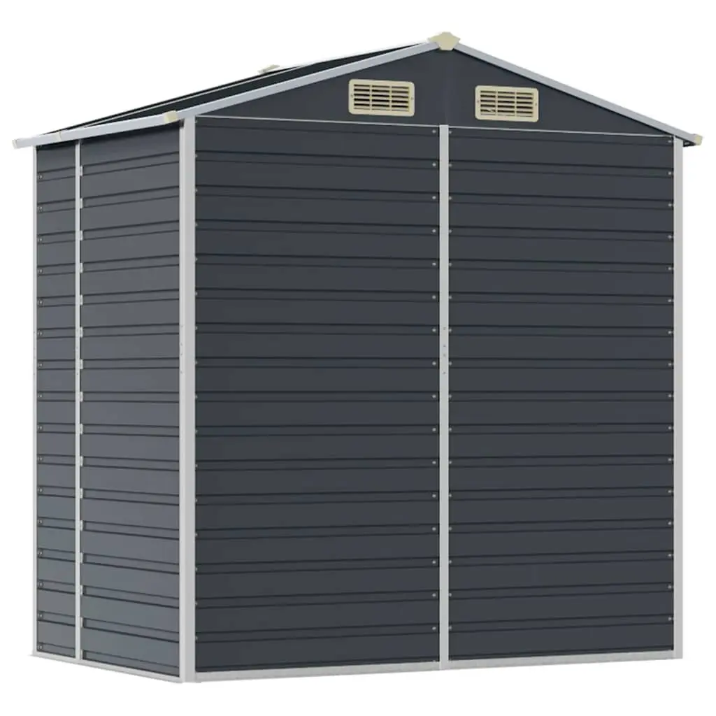 Garden Shed 191x130x198 cm Galvanised Steel Outdoor Storage Structure