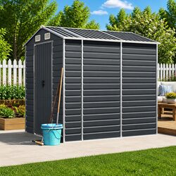 Anthracite Outdoor Storage Shed - Maximize Your Space