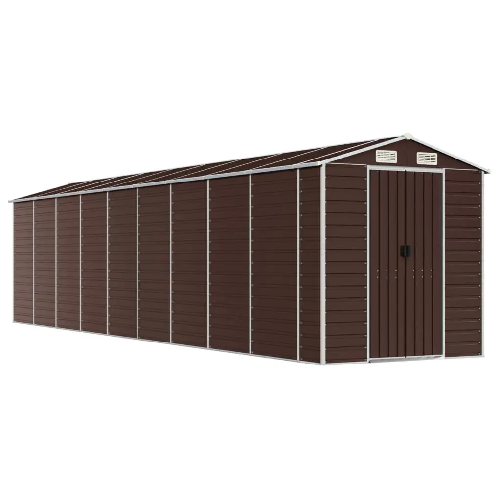 Garden Shed 191x810x198 cm Galvanised Steel Outdoor Storage Tool House