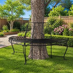 Enhance Your Outdoor Space with a Half Round Tree Bench