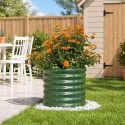 Stylish Green Raised Bed Planter for Your Garden