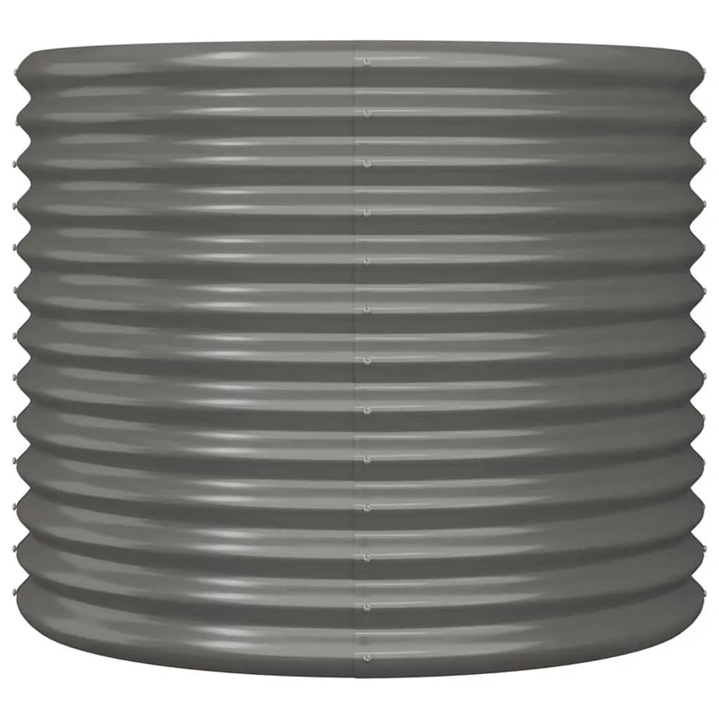 Garden Planter 80x80x68cm Galvanised Steel Weather Resistant Outdoor