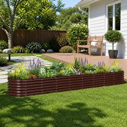 Garden Raised Bed Planter Box Outdoor Vegetable Flower Pot Deep Sturdy Frame