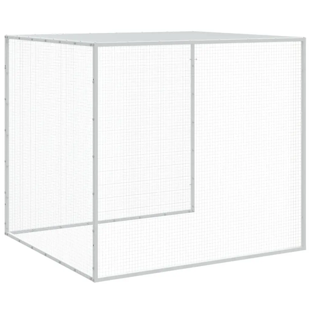 Chicken Cage 403x98x90 cm Galvanised Steel Roofed Coop Run Hen House