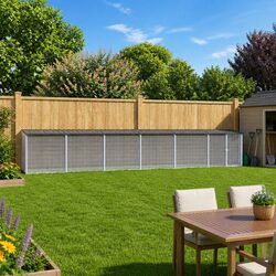 Stylish Anthracite Chicken Cage with Roof for Your Yard