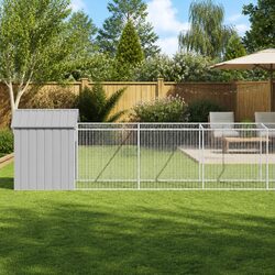 Grey Pet Pen with Extended Run for Play and Safety