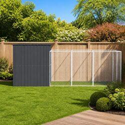 Enhanced Outdoor Space with Dog House and Run