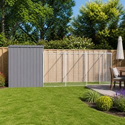 Enhance Your Outdoor Space with This Dog House and Run