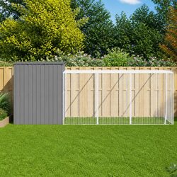 Stylish Dog House with Run for Your Outdoor Space
