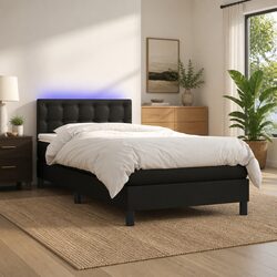 Elevate Your Bedroom with Box Spring Bed and LED Headboard