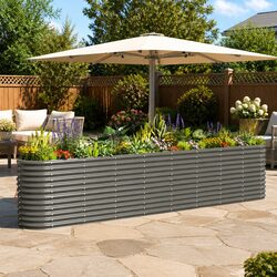Transform Your Outdoor Space with a Galvanised Steel Planter