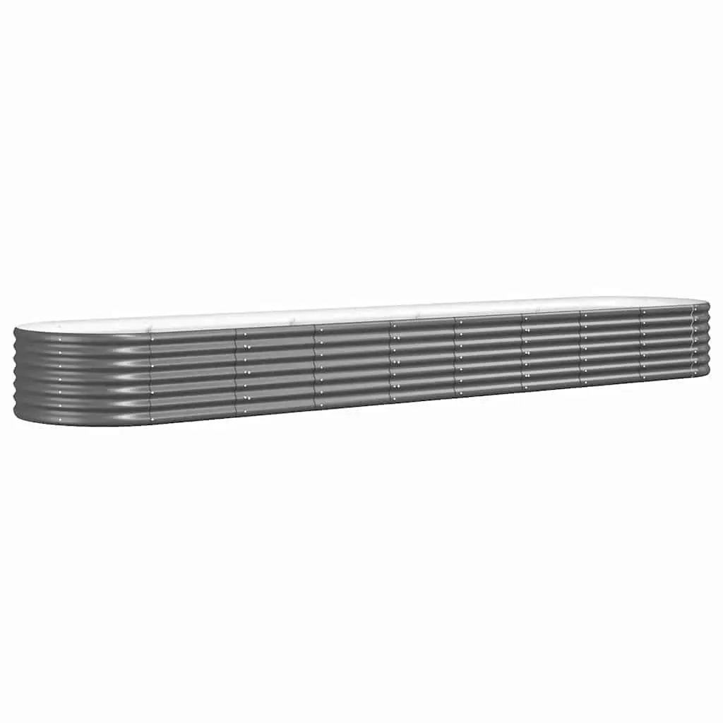 Garden Raised Bed 368x80x36cm Galvanised Steel Planter Box Outdoor Patio Balcony