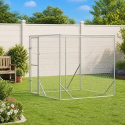 Galvanised Dog Kennel 2x14x2m