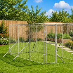Enhance Your Outdoor Space with a Silver 6x6x2 m Dog Kennel