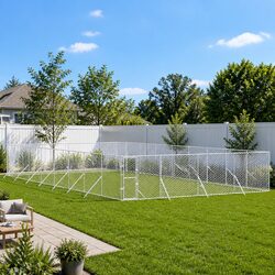 Spacious Dog Kennel Run for Improved Outdoor Living 8x16x2 m