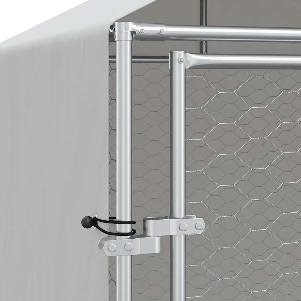 Outdoor Dog Kennel 2x6x2.5m Galvanised Steel Roof Enclosure