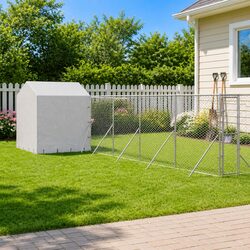 Spacious Silver Pet Run 10x10x2.5m for Outdoor Living