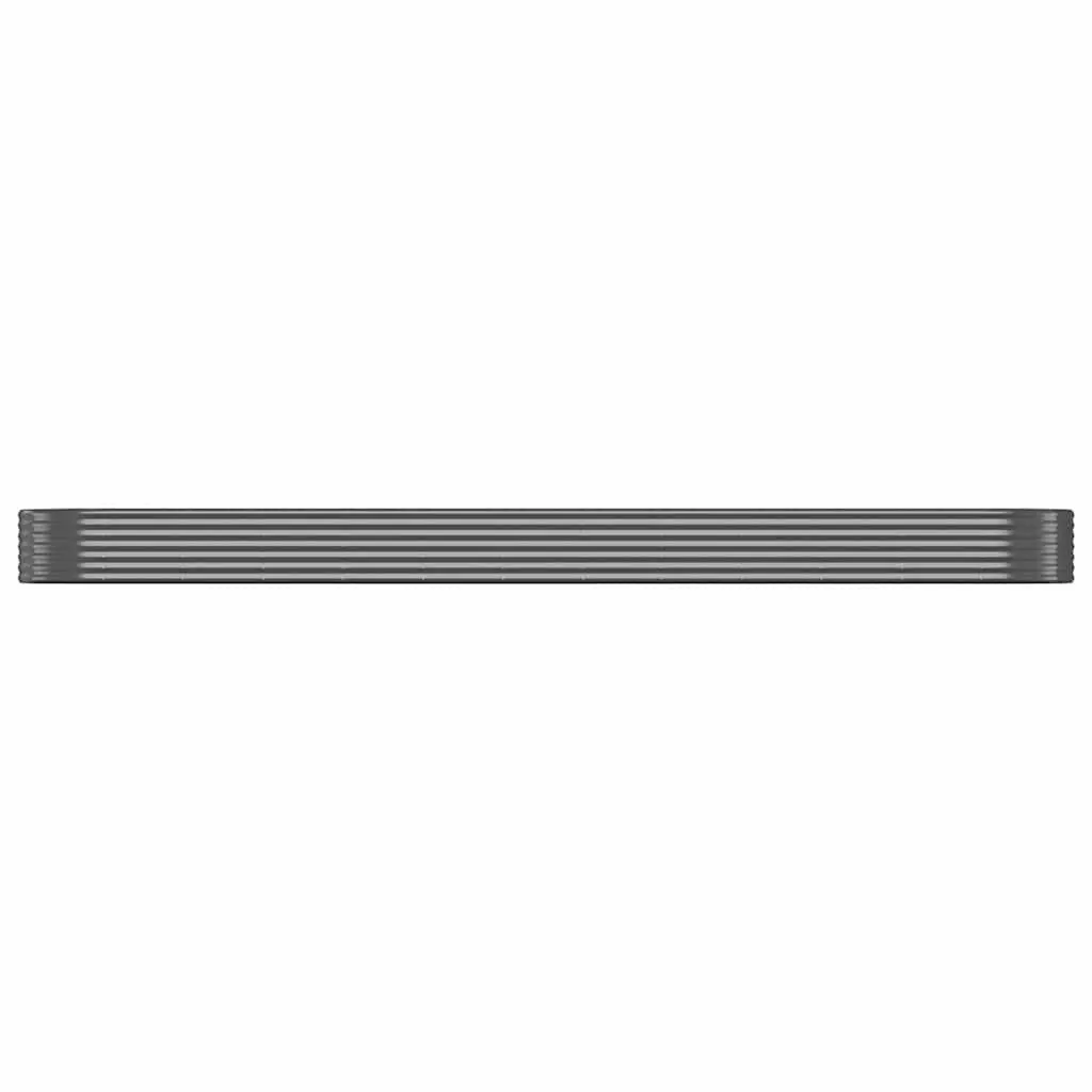 Garden Raised Bed 507x100x36cm Galvanised Steel Frame Outdoor Planter Anthracite