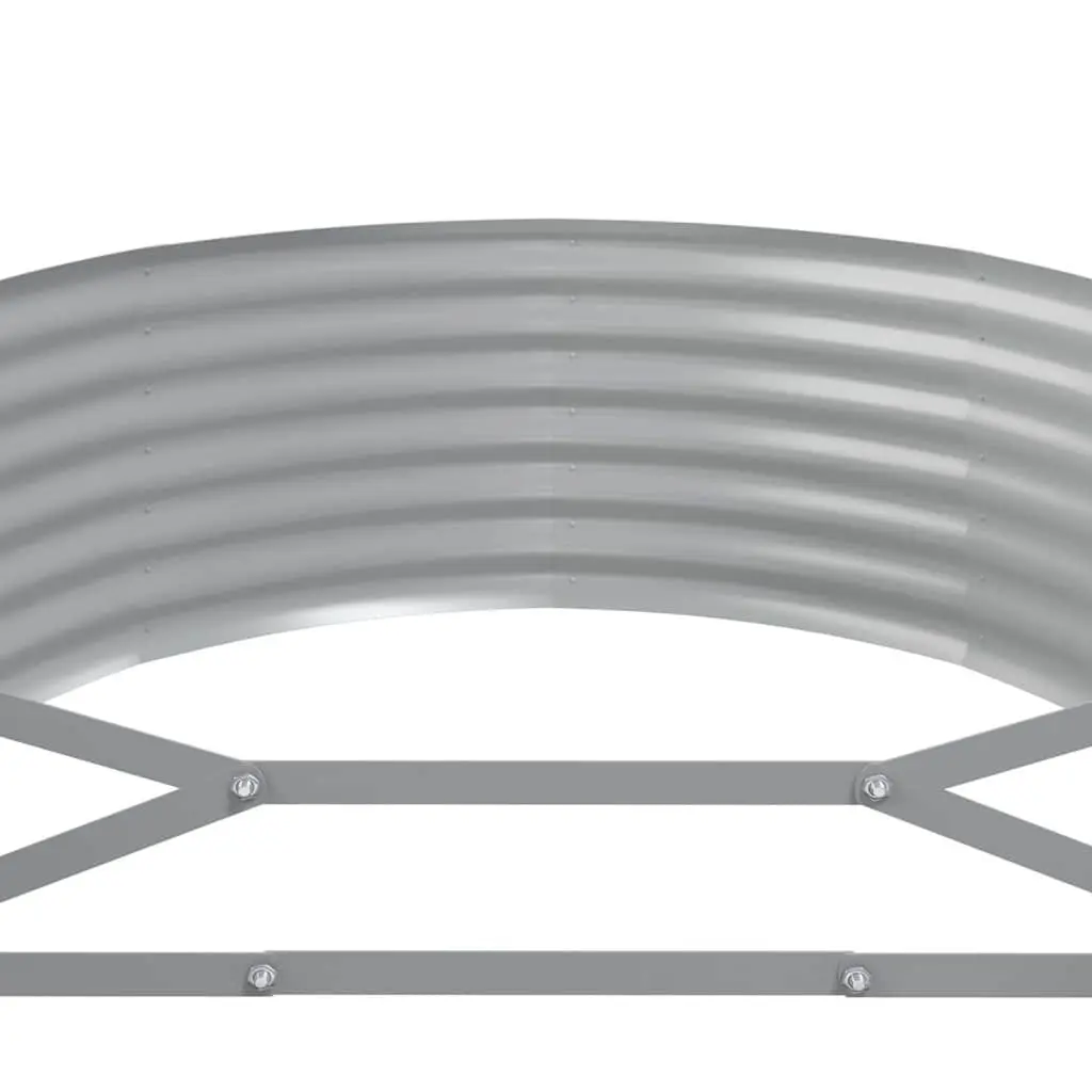 Garden Raised Bed 507x100x36cm Galvanised Steel Frame Outdoor Planter Anthracite
