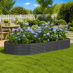 Enhance Your Outdoor Space with an Anthracite Raised Bed 296x140x36cm