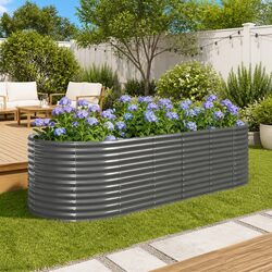 Outdoor Galvanised Steel Planter for Your Green Space