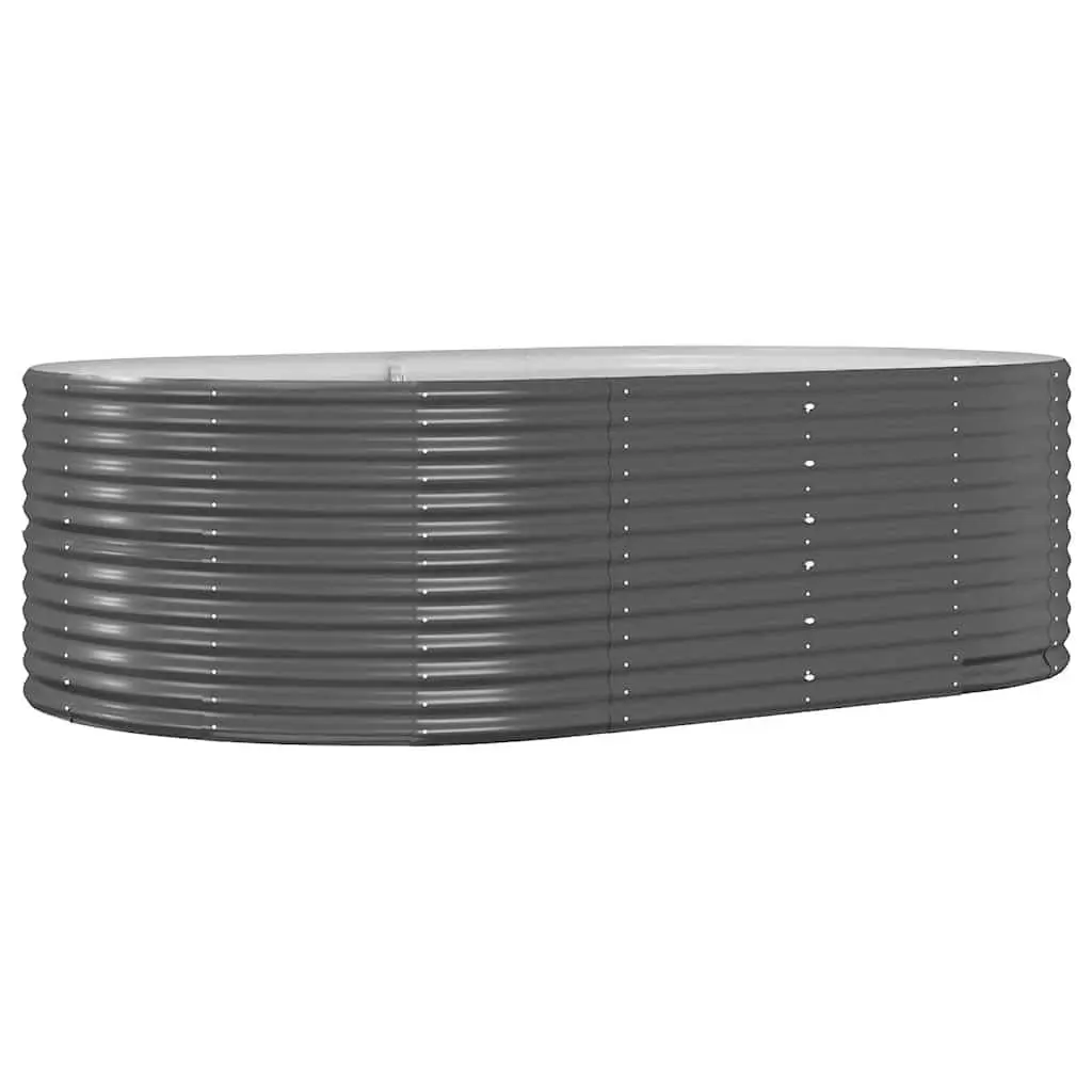 Raised Garden Bed 212x140x68 cm Galvanised Steel Planter Box Weather Resistant