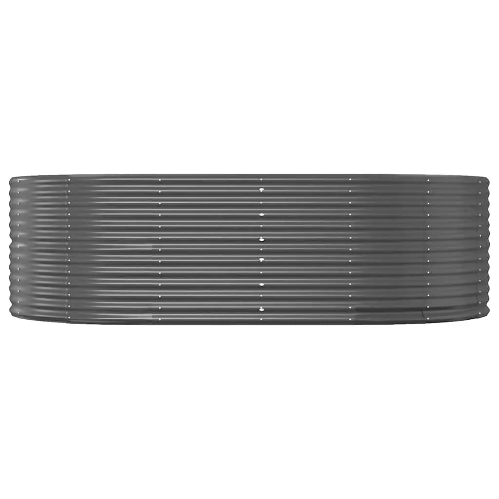 Raised Garden Bed 212x140x68 cm Galvanised Steel Planter Box Weather Resistant