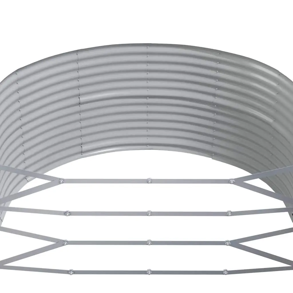 Raised Garden Bed 212x140x68 cm Galvanised Steel Planter Box Weather Resistant